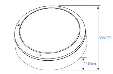 Penhale Quantock Dart Round Line Drawing | Penhale Quantock LTD
